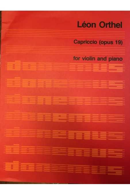 Orthel, Cappricio Op. 19 for Violin (Holland edt)