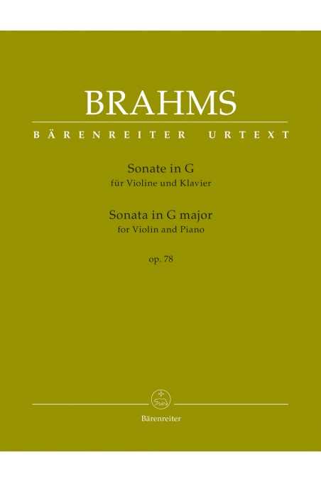 Sonata in G Op 78 Violin/Piano by Brahms (Barenreiter)