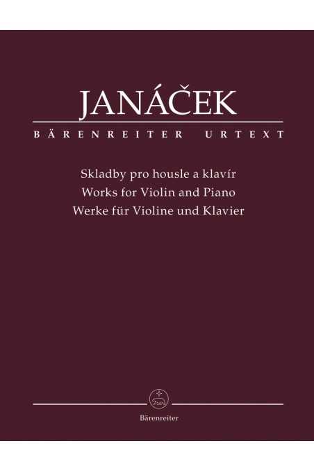 Works for Violin and Piano by Janacek (Barenreiter)