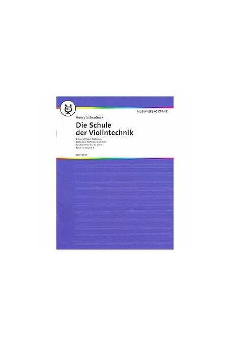 Schradieck, School of Violin Technique Book 1 (Cranz)
