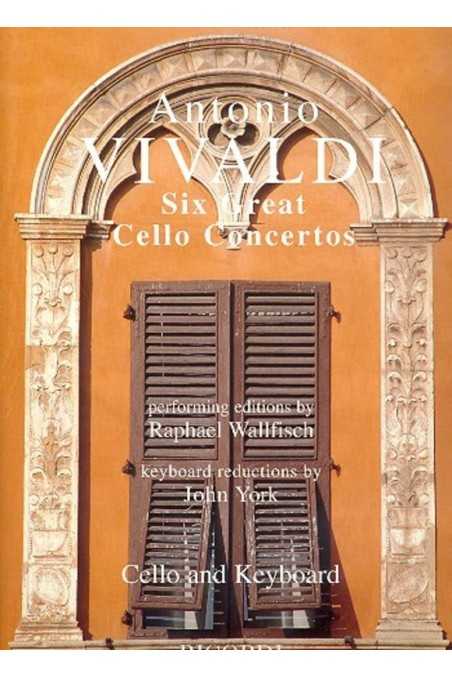 Vivaldi, Six Great Cello Conertos for Cello and Piano (Ricordi)