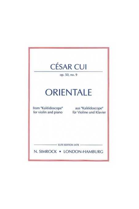 Cesar Cui, Orientale op.50, No. 90 (Simrock)