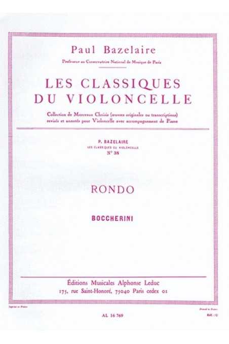 Boccherini, Rondo for Cello and Piano arranged by Bazelaire (Leduc)