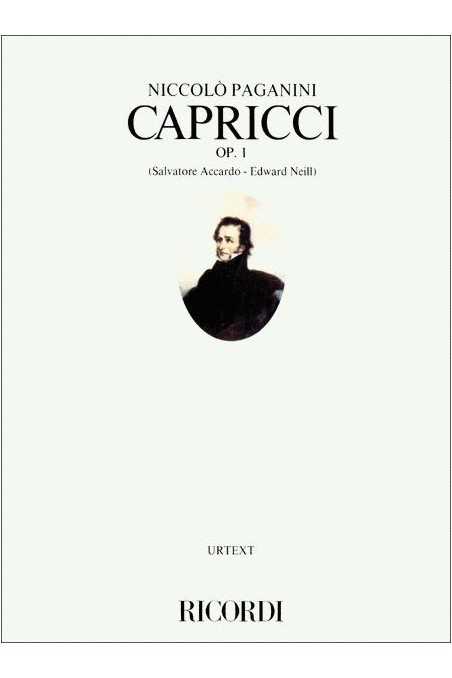 Paganini, 24 Caprices Op 1 for Violin (Ricordi)