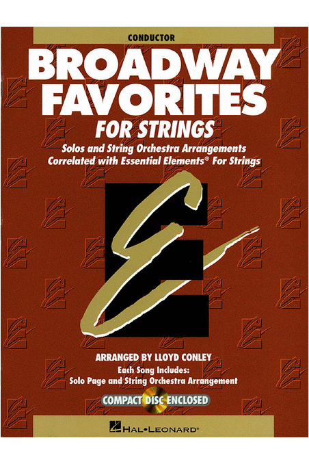 Broadway Favorites for Strings-Conductors Score with CD
