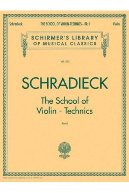 Schradieck School of Violin Techniques Bk 1 (Schirmer)