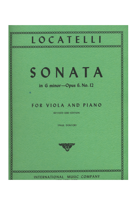 Locatelli, Sonata in G Minor for Viola and Piano (IMC)
