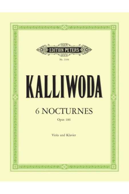 Kalliwoda, 6 Nocturnes Op 186 for Viola and Piano (Peters)