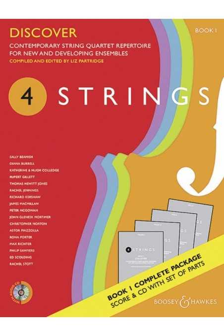 4 Strings - Contemporary String Quartet Repertoire for New and Developing Ensembles Book 1 (Score, Parts, CD)