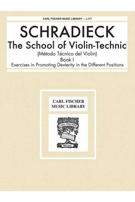 Schradieck, The School For Violin Technics Book 1 (Fischer)