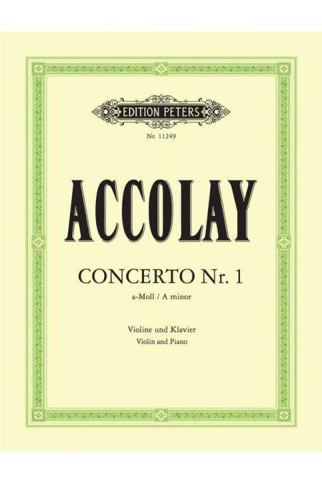Accolay, Concerto No 1 in A Minor for Violin/Piano (Peters)