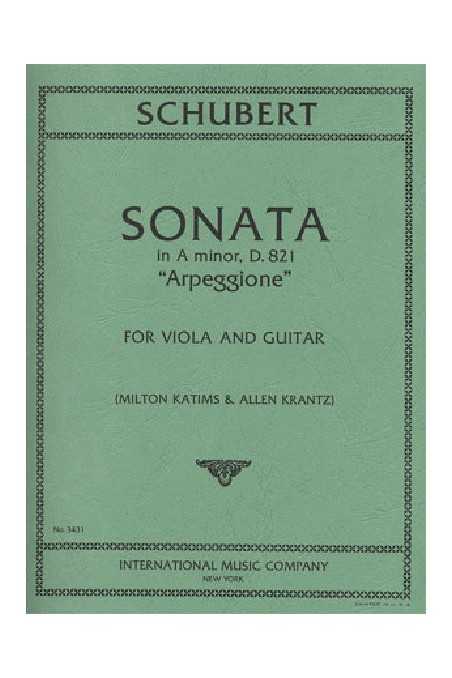 Schubert, Arpeggione Sonata in A Minor D821 arranged for Viola and Guitar (IMC)