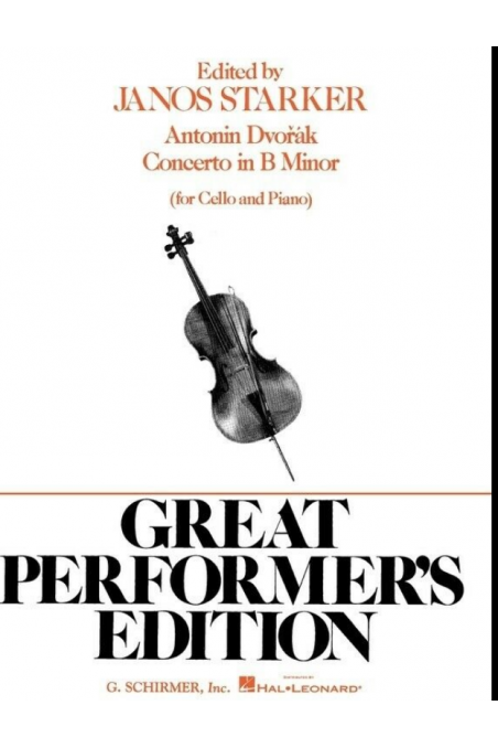 Dvorak Konzert B Minor Op104 for Cello/Piano and Orchestra (Hal Leonard)