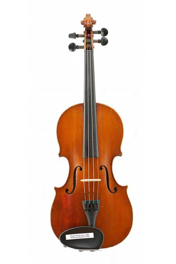 French Strad Violin Copy c 1920 with Crack Repair