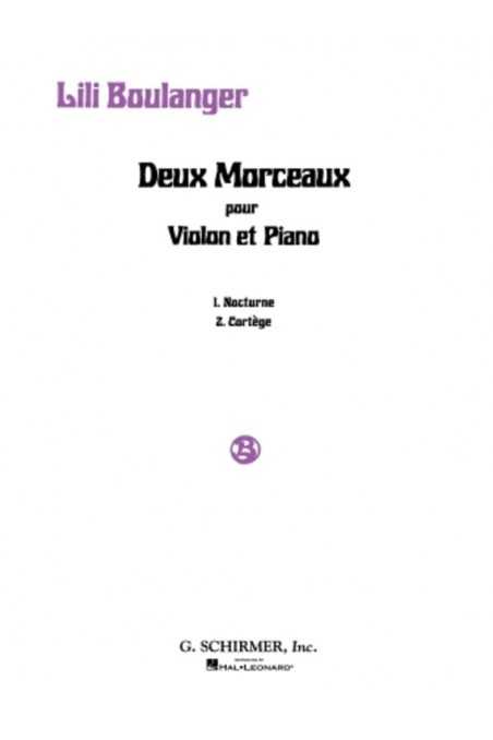 Boulanger, Two Pieces for Violin & Piano (Schirmer)