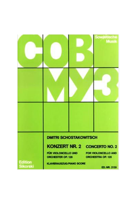 Shostakovich Cello Concerto No. 2 (Sikorski)