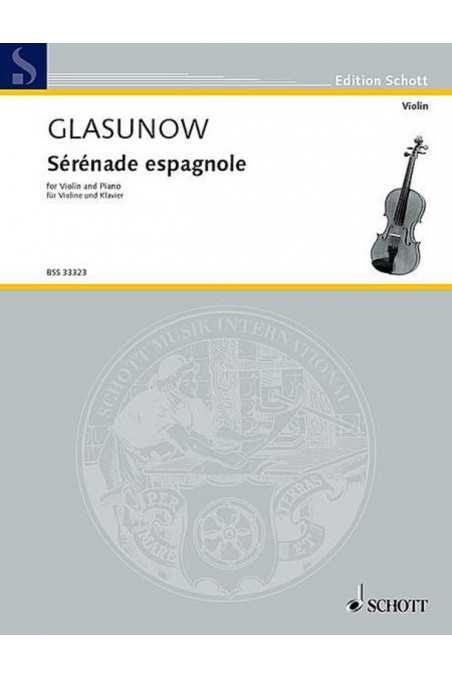 Glazunov arr. Kreisler, Serenade Espagnole for Violin (Schott)