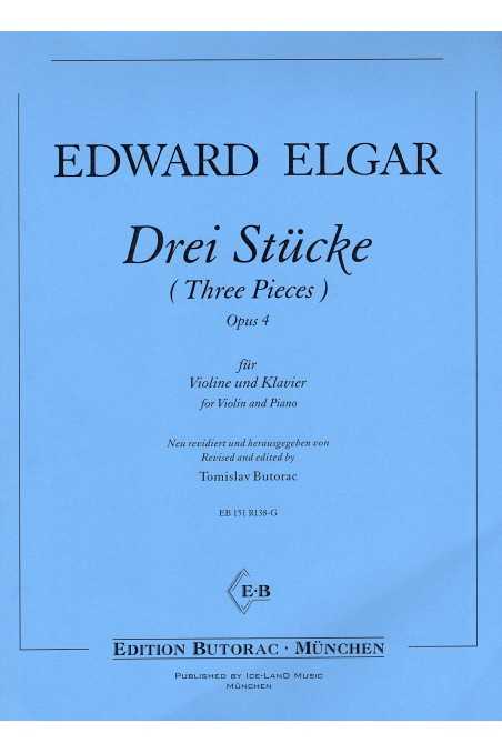 Elgar Three Pieces for Violin and Piano ( EMB)