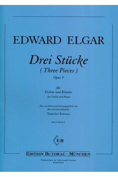 Elgar, Three Pieces Opus 4 for Violin and Piano (Butorac)