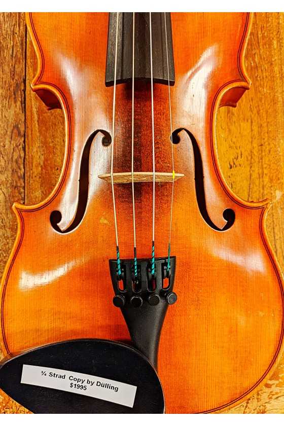 3/4 Strad Copy Violin by Dulling
