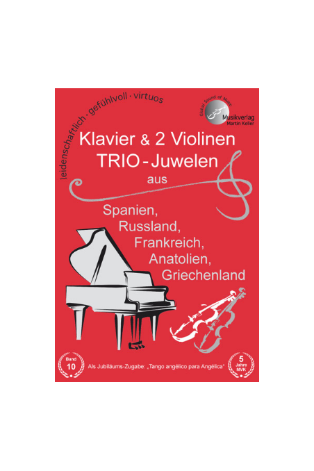 Three Jewels for Two Violins and Piano (Keller)