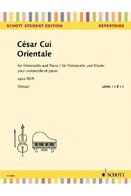 Cui, Orientale Opus 50 No 9 (Schott)