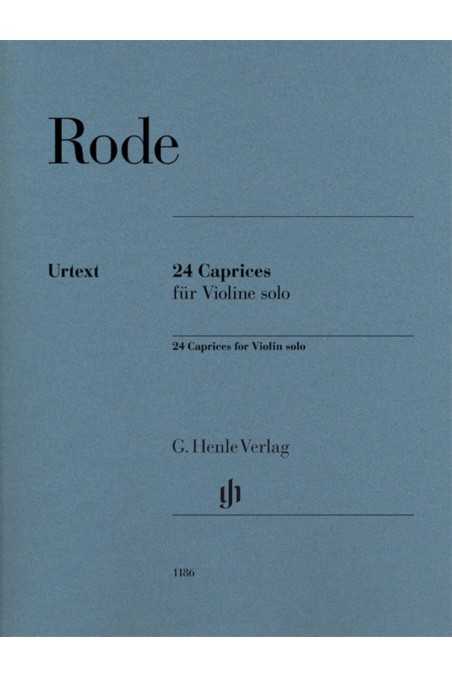 Rode, 24 Caprices for Violin Solo ( Henle)