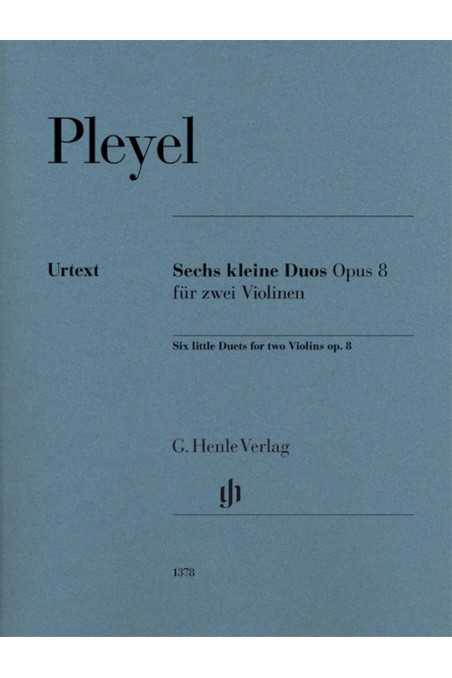 Pleyel, six Little Duos Op 8 for 2 Violins (Henle)