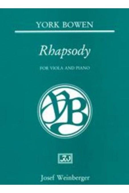Bowen, Rhapsody for Viola and Piano (Weinberger)