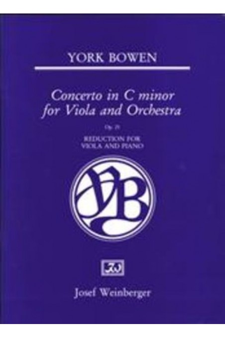 Bowen, Concerto in C Minor for Viola and Piano (Weinberger)