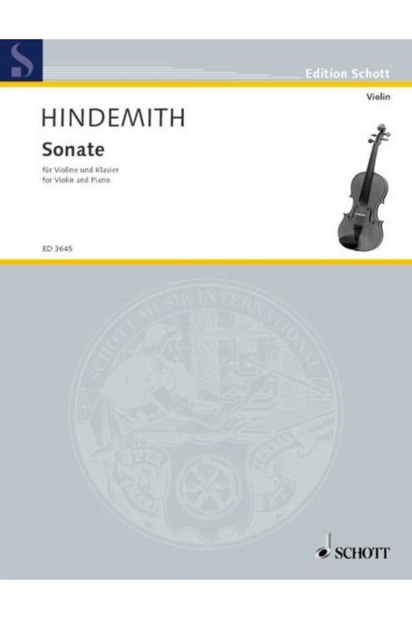 Hindemith, 1939 Sonata in C for Violin and Piano (Schott)