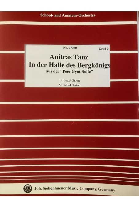 Grieg arr. Pfortner, Anitra's Dance/In the Hall of the Mountain King from Peer Gynt Suite for Orchestra Gr. 3 (Siebenhuener)