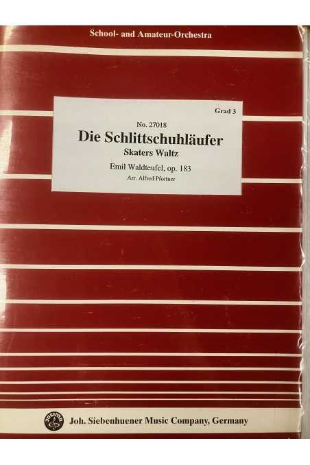 Waldteufel arr. Pfortner, Op. 183 Skater's Waltz for Orchestra Gr. 3 (Siebenhuener)