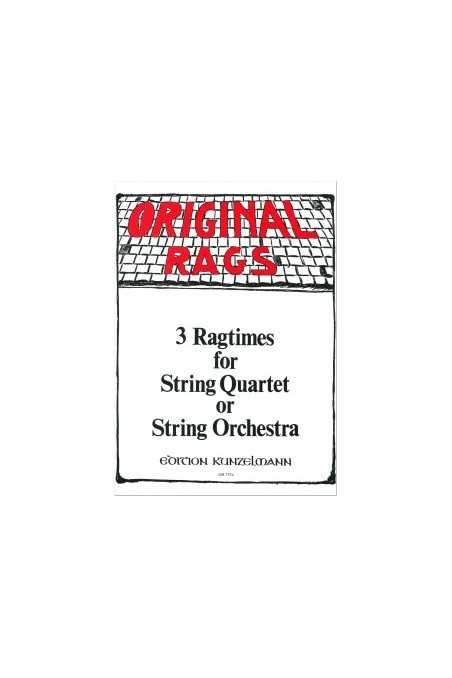 Three Ragtimes for String Quartet or Orchestra