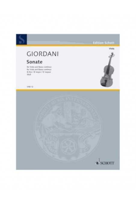 Giordani Sonata in Bb Major for Viola and Piano (Schott)