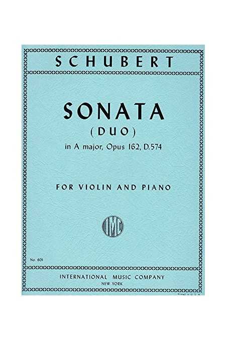 Schubert, Sonata (Duo) in A Major Op162 D574 for Violin (IMC)