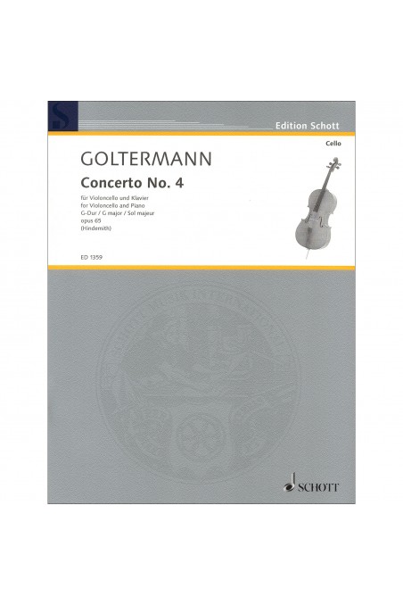 Goltermann, Cello Concerto No.4 In G Op. 65 (Schott)