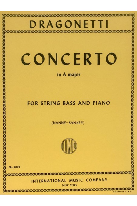 Dragonetti, Concerto in A Major for Bass/Piano (IMC)