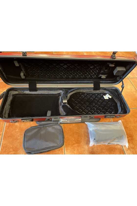 Polycarbonate Oblong 4/4 Violin Cases with Sheet Music Pocket