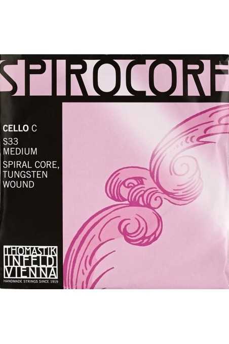 Extended Spirocore Tungsten Cello C String For ZMT Tail Piece by Thomastik-Infeld