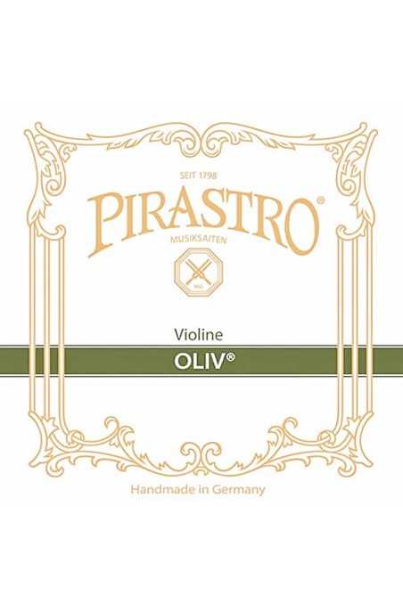 Oliv Violin Strings Set with Gut/Silver D String by Pirastro