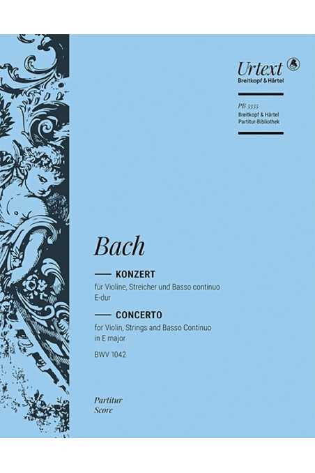 Bach Concerto in E maj for Violin (Breitkopf & Härtel)