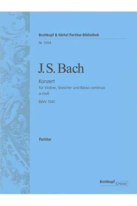 Bach Violin Concerto in A min (Breitkopf & Härtel)