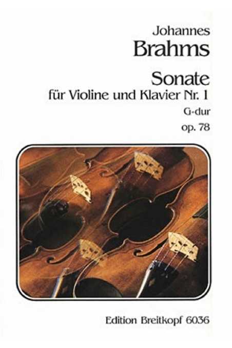 Brahms, Sonata for Violin & Piano in G Op. 78 (Breitkopf & Härtel)