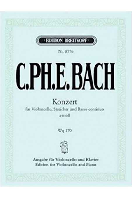 C.P.E. Bach, Concerto In A Minor For Cello (Breitkopf & Härtel)