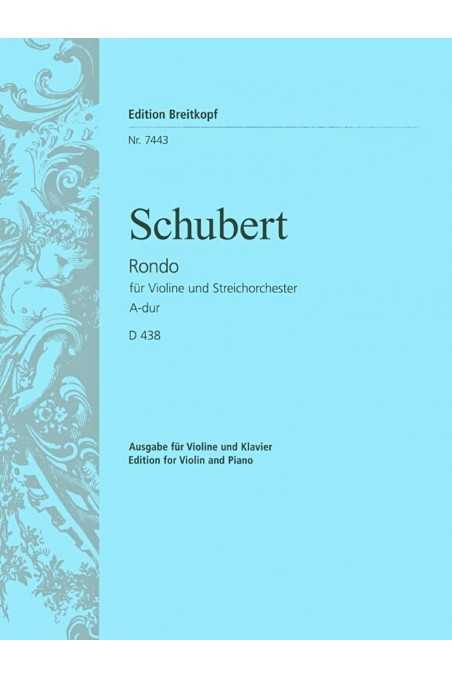 Schubert Rondo in A major for violin and piano (Breitkopf & Härtel)