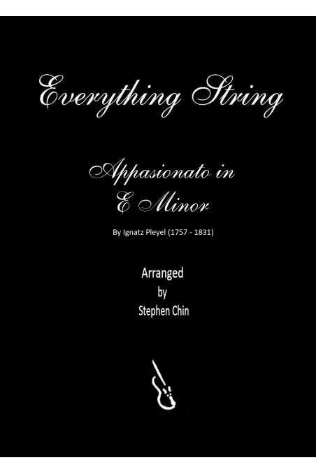 Appassionato In E Minor By Pleyel Arr. Stephen Chin