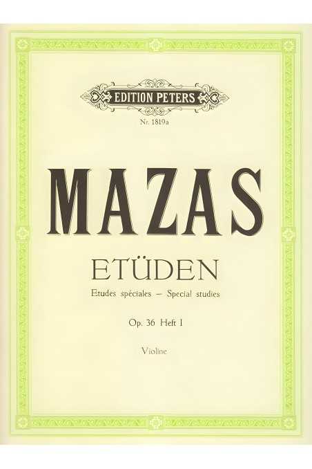 Mazas, Studies Op. 36 Bk 1 For Violin (Peters)