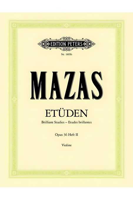 Mazas, Studies Op. 36 Bk 2 For Violin (Peters)