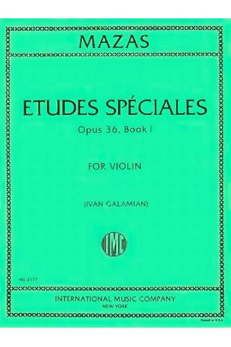 Mazas 30 Etudes Speciales Op 36 Vol 1 For Violin (IMC)